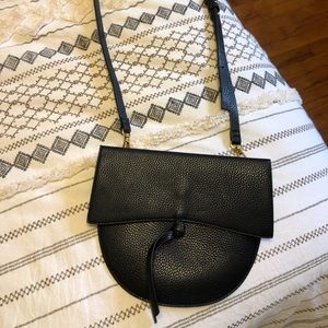 Black Anthropologie crossbody bag